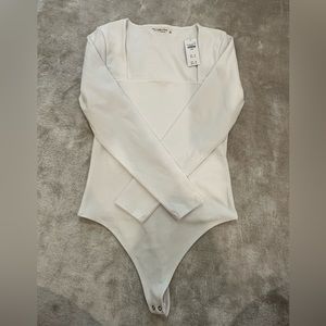 NWT Abercrombie and Fitch square neck body suit
